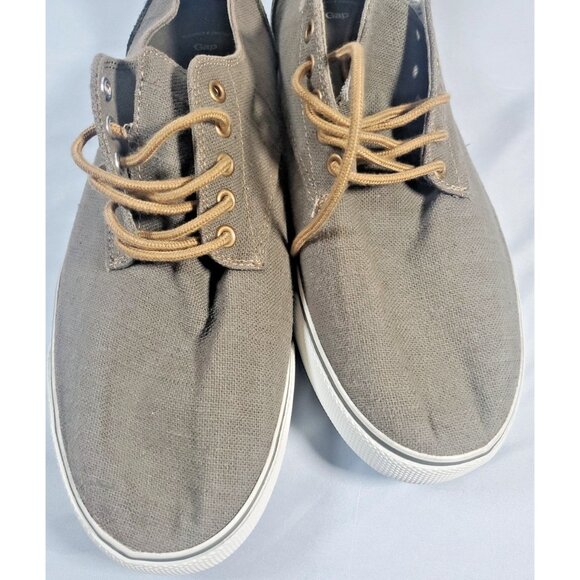 GAP Factory Gray Canvas Lace Up Fashion Sneakers Men’s Size 11 - Picture 2 of 15